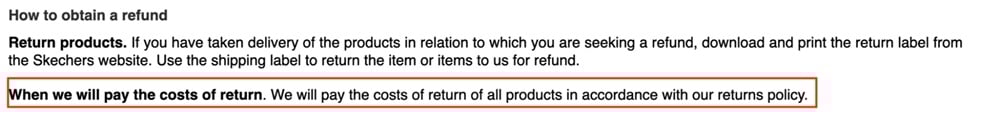 Skechers UK Help Center: How to obtain a refund