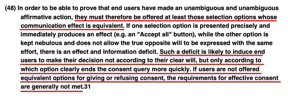 German Data Protection Authority guidance Section 48