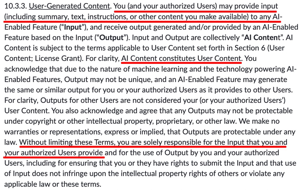 Khan Academy Terms of Service User generated content clause