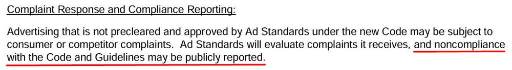 Ad Standards Backgrounder excerpt