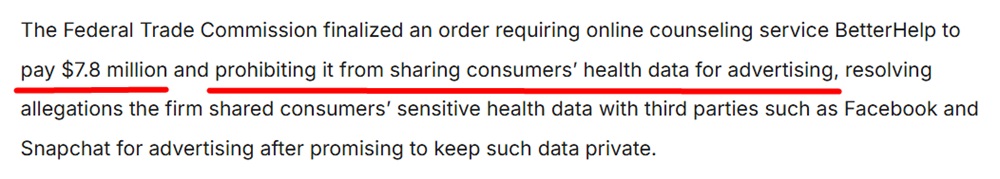 FTC BetterHelp fine information