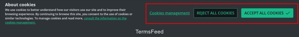 Credit Agricole cookie consent notice banner - 2025