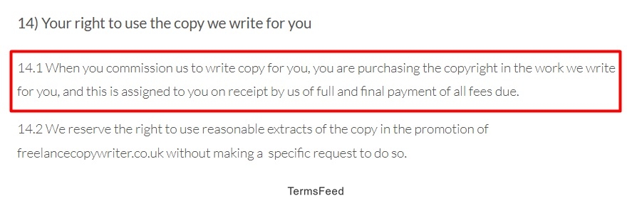 Big Lessons Limited Terms and Conditions: Your rights clause