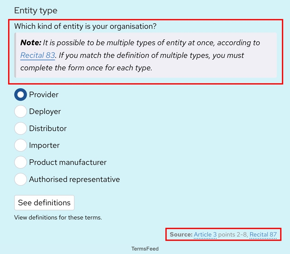 Future of Life Institute: EU AI Act Compliance Checker Screenshot