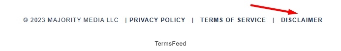 Majority Media website footer