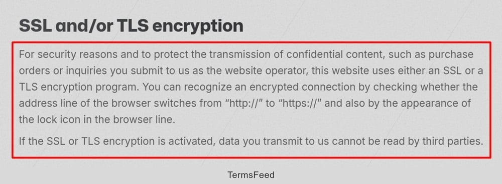 Pascal Strasche Privacy Policy: SSL and/or TLS encryption