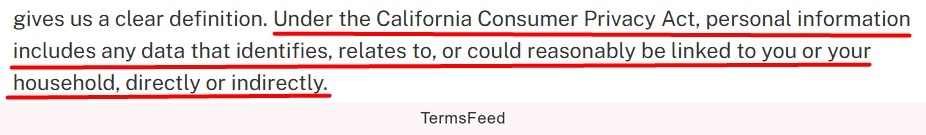 California CCPA: Definition of Personal Information