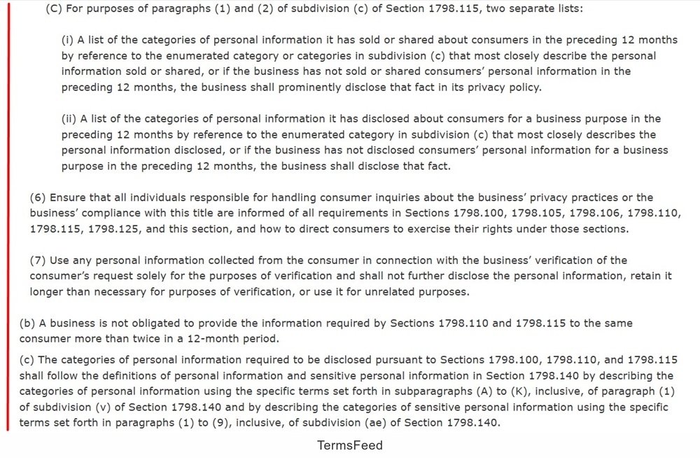 CCPA Section 1798.130: How to exercise privacy rights