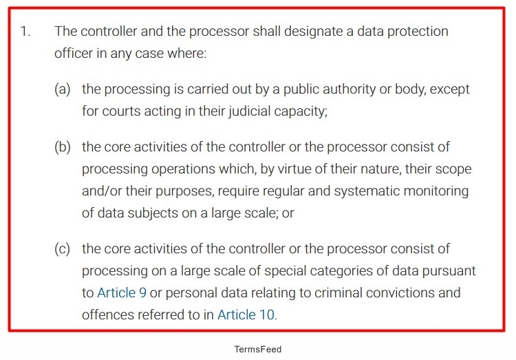 GDPR Article 37: DPO Must Be Appointed