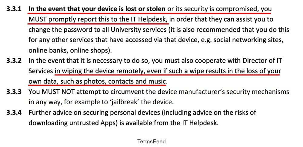 Newman University: BYOD: Devices Lost