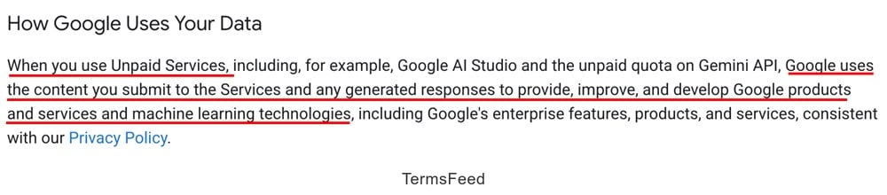 Google Gemini Terms and Conditions: How Google Uses your data