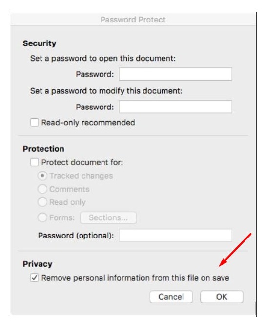 NCC School of Law Library: How to Remove Metadata from Files