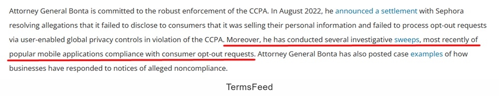 California Attorney General Settlement with Sephora