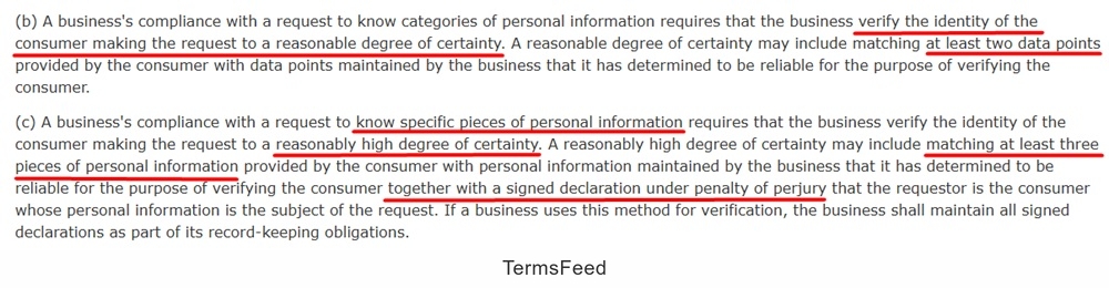 CCPA Regulation 7062 screenshot