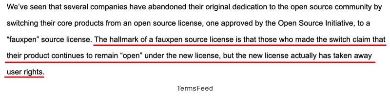 OSI: Fauxpen source licenses reduce user rights while claiming to remain open