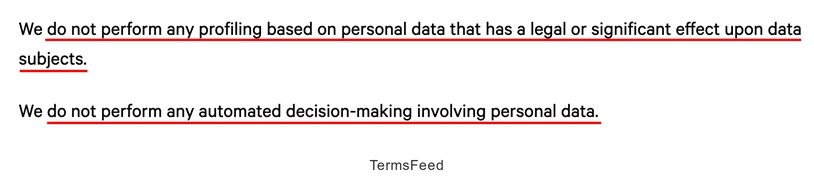 Azets Statement on no profiling or automated decision-making affecting data subjects