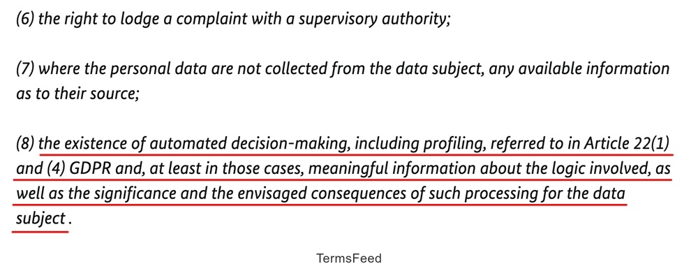 GDPR Article 22 explanation on automated decision-making and profiling consequences