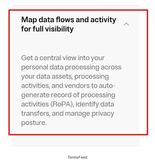 Map data flows and activity for processing visibility