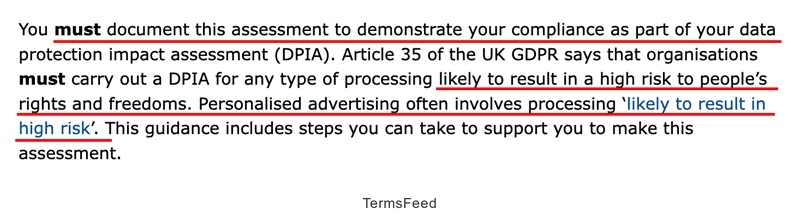 UK GDPR DPIA requirement for high-risk data processing compliance