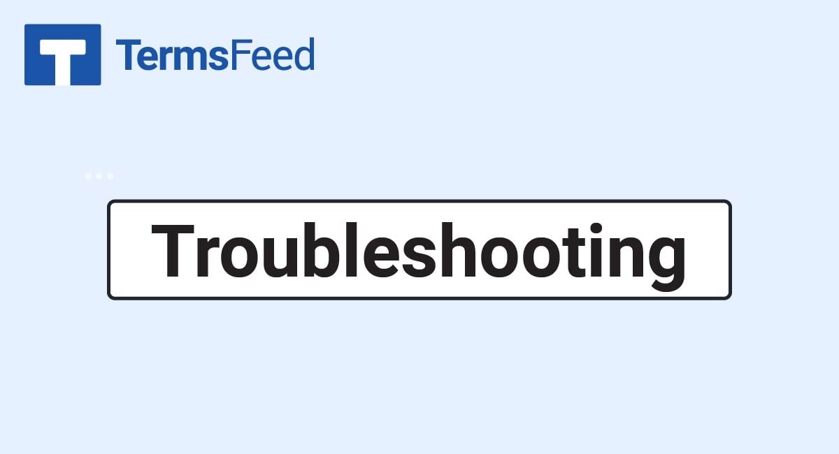 Troubleshooting