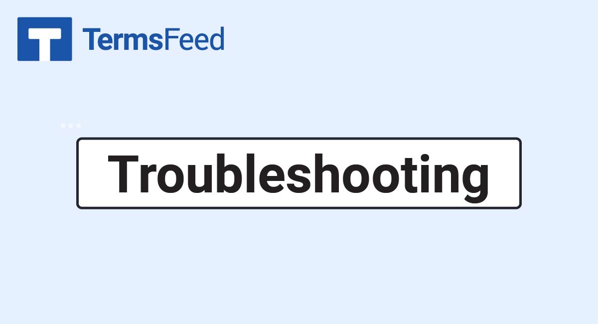 Troubleshooting