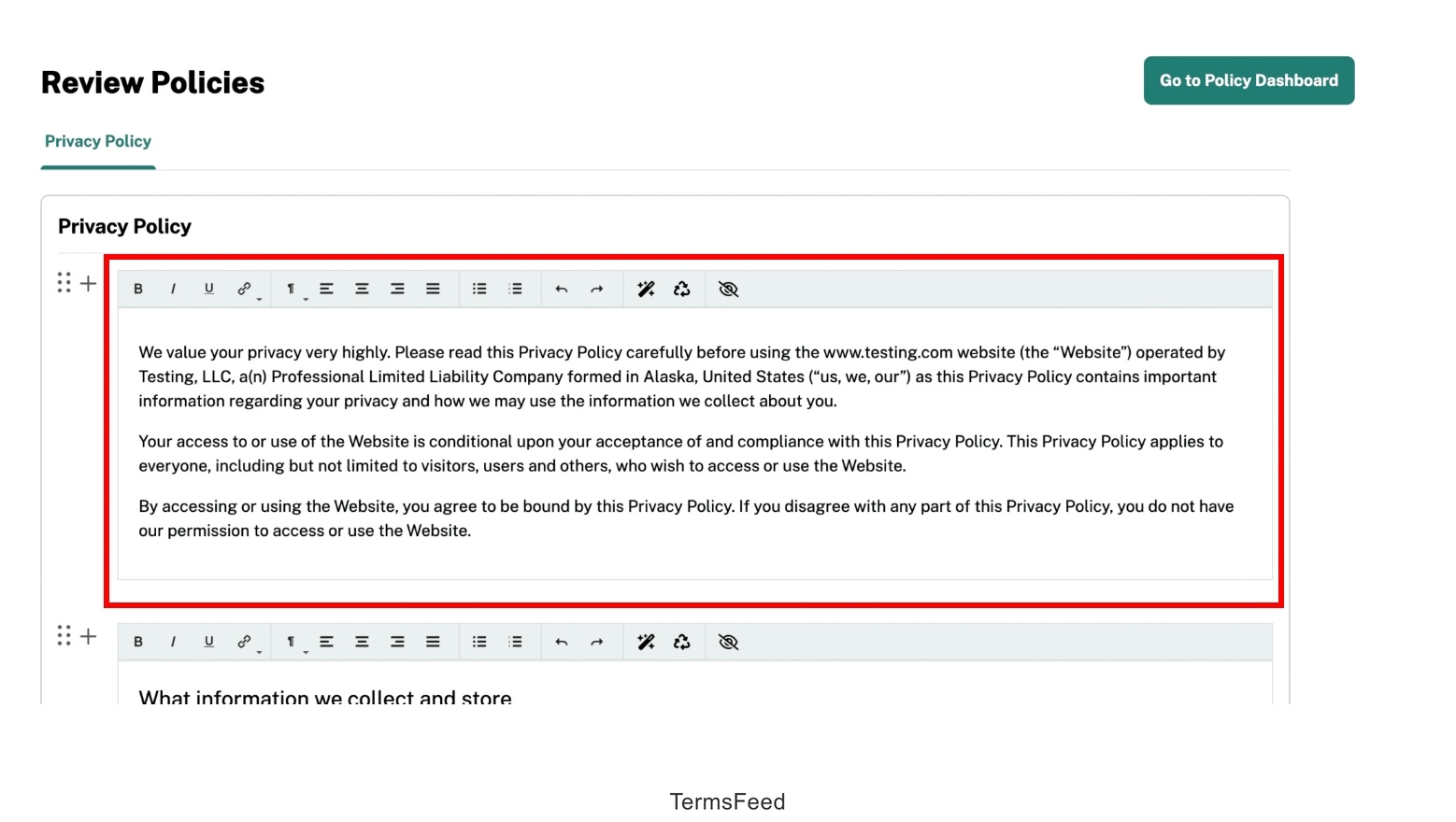 Termageddon 2.0 - Real-time manual editing highlighted