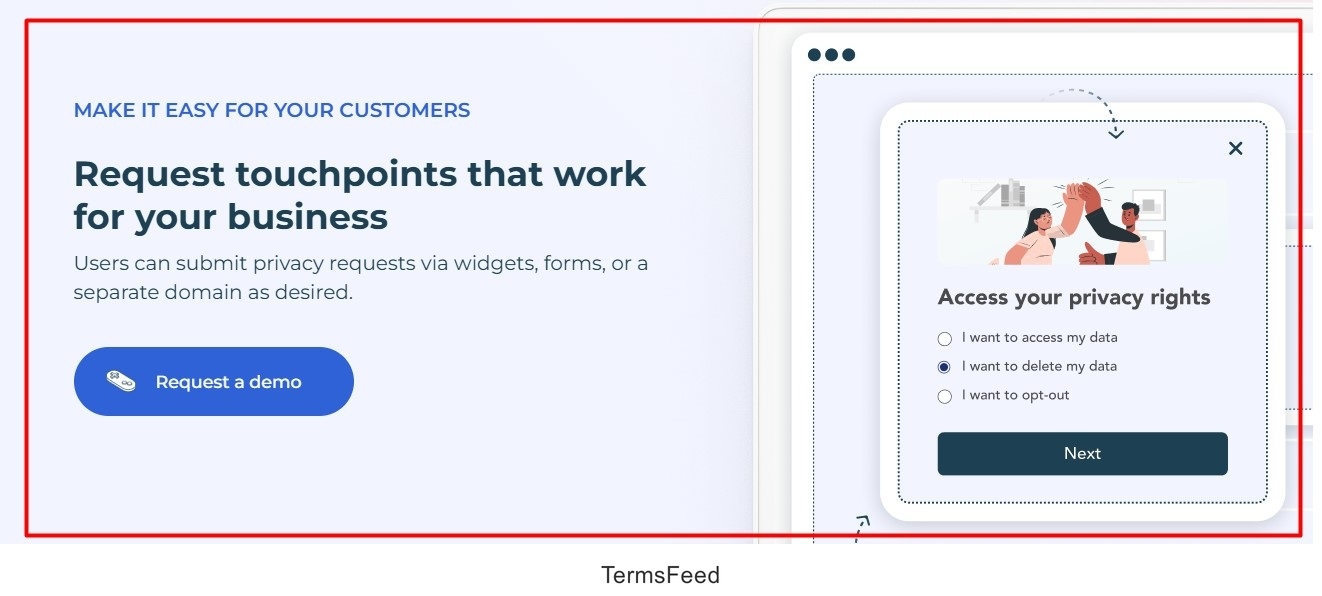 Didomi Privacy Requests feature