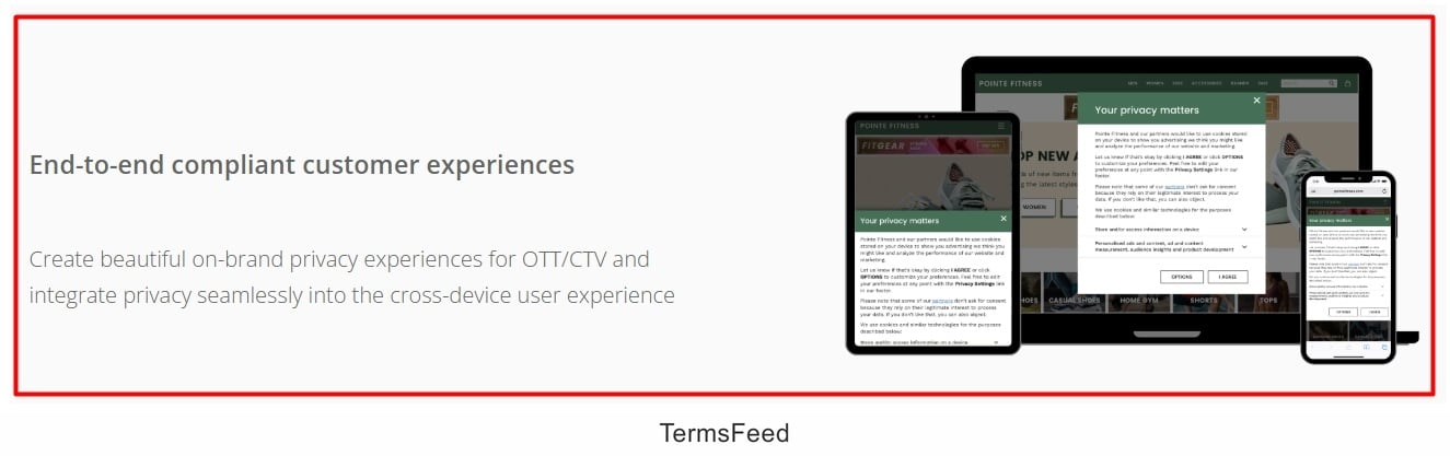 Sourcepoint Dialog consent across devices - OTT-CTV - excerpt