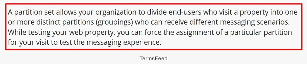 Sourcepoint Documentation - Consent A-B testing - excerpt