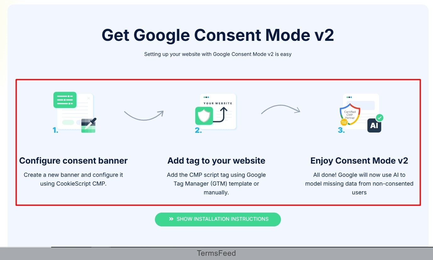 CookieScript - Google Consent Mode v2 integration steps