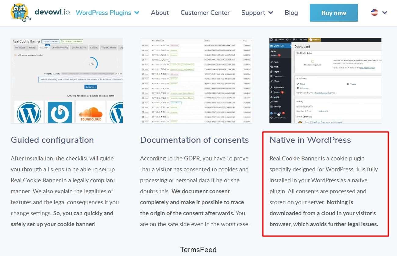 Real Cookie Banner Native WordPress Integration