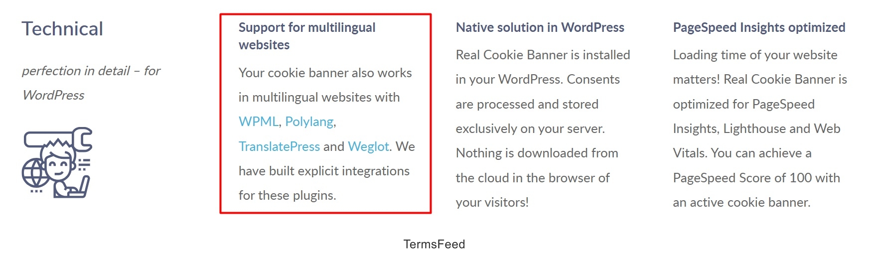 Real Cookie Banner: Technical section - Support for multilingual websites