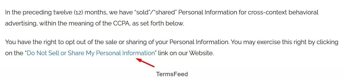 Five Star Privacy Notice for California Residents includes a Do Not Sell or Share link