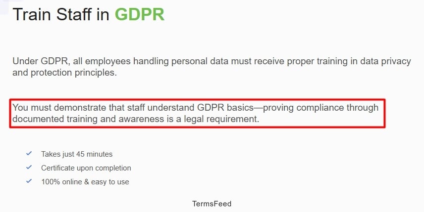 Seers Train Staff in GDPR highlighted